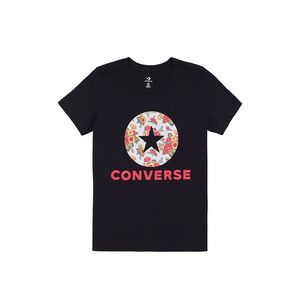 Černé tričko Converse in Bloom Floral Tee obraz