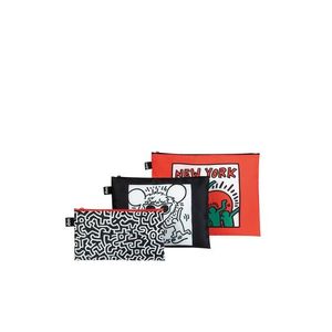 Třídílná sada kosmetických tašek Keith Haring New York Zip Pockets obraz
