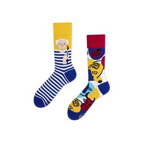 Modro-žluté ponožky Picassocks obraz