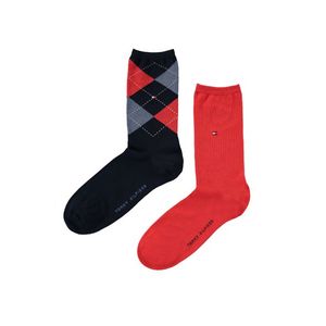 Modro-červené ponožky Check Sock - dvojbalení obraz