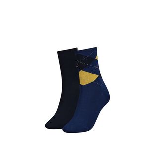 Modré ponožky Check Sock - dvojbalení obraz