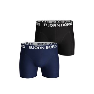 Pánské modro-černé boxerky Solid Sammy Shorts - dvoubalení obraz
