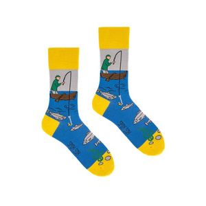 Šedo-modré ponožky Fishing Socks obraz