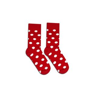 Červené ponožky Dots obraz