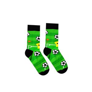 Černo-zelené ponožky Soccer obraz