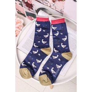Modré ponožky Goosey Lucy Bird Socks obraz