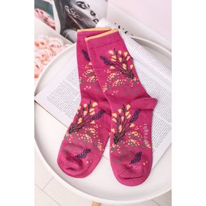 Růžové ponožky Florie Super Soft Daisy Socks obraz
