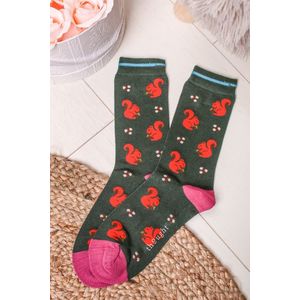 Zelené ponožky Squirrel Socks obraz