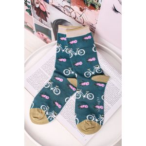 Zelené ponožky Bicycle Socks obraz