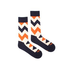 Modro-oranžové ponožky Brighter Pattern obraz