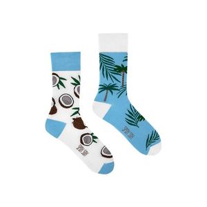 Modro-bílé ponožky Spox Sox Coco Tree obraz