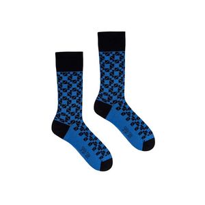 Modro-černé ponožky Mosaic obraz