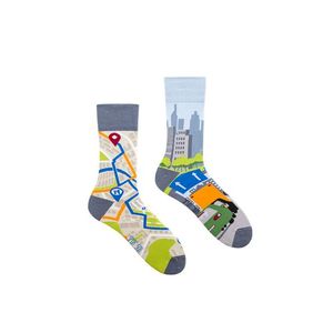 Šedo-zelené ponožky Big City Life obraz