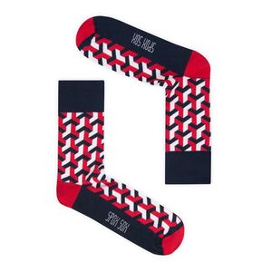 Unisex červeno-modré ponožky Spox Sox 3D obraz