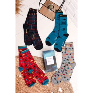 Pánské vícebarevné ponožky dárkové balení Arcade Sock Box - 4pack obraz