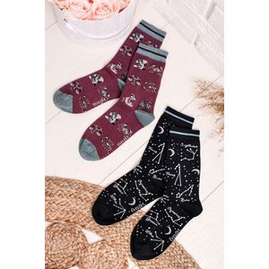 Vícebarevné vzorované ponožky Astrology Socks - duopack obraz