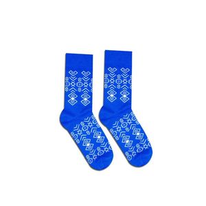 Modré ponožky Folk obraz
