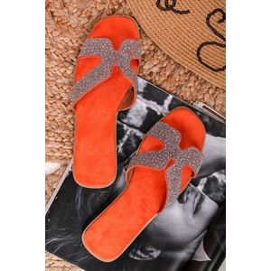 Oranžové pantofle Ramya obraz