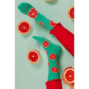 Oranžovo-zelené ponožky Grape obraz