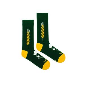 Žluto-zelené ponožky Beer Additives obraz