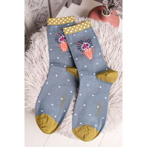 Modro-zelené ponožky Flora Socks obraz