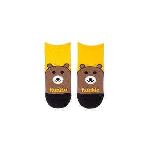 Žluto-hnědé kotníkové ponožky Teddy Bear obraz
