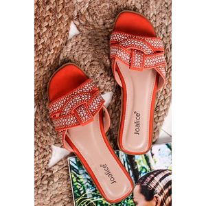 Oranžové pantofle Brisse obraz