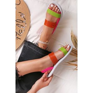 Vícebarevné gumové sandály Rider R1 obraz