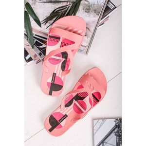 Růžové gumové pantofle Art Print obraz