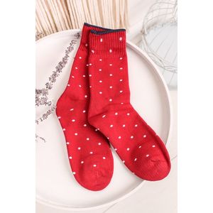 Červené tečkované ponožky z organické bavlny Walker Socks obraz