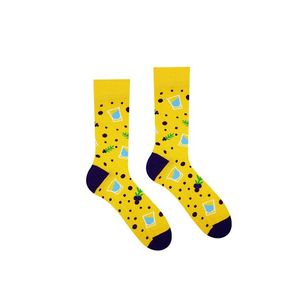 Žluté vzorované ponožky Gin obraz