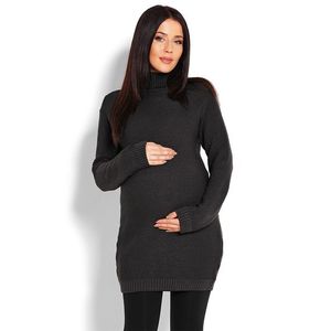 Tmavě šedý těhotenský pulovr 40009C obraz