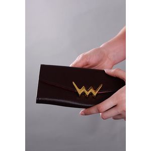 Tmavě hnědá kožená peněženka Ronnie obraz