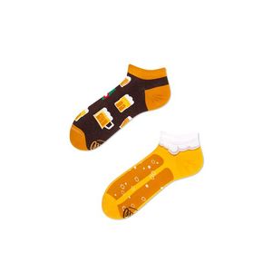 Hnědo-žluté kotníkové ponožky Craft Beer Low obraz
