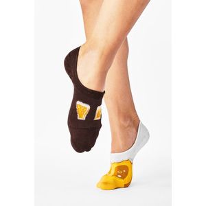 Žluto-hnědé balerínkové ponožky Craft Beer Noshow obraz