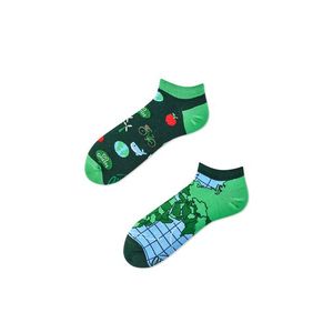 Zeleno-modré kotníkové ponožky Save The Planet Low obraz