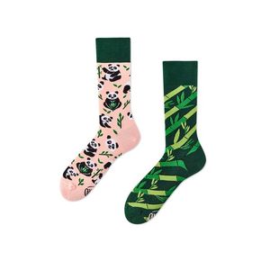 Růžovo-zelené ponožky Sweet Panda obraz