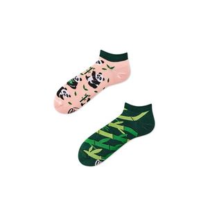 Růžovo-zelené kotníkové ponožky Sweet Panda Low obraz