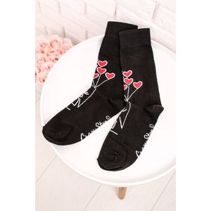 Černé ponožky Balóny Lásky obraz