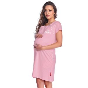 Světle růžová těhotenská noční košile TCB9992 obraz