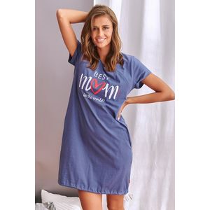 Modrá těhotenská noční košile TCB9900 obraz