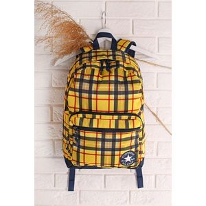 Žluto-modrý károvaný batoh Go 2 Backpack obraz