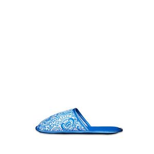 Modro-bílé pantofle Folk obraz