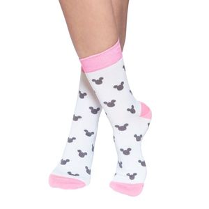 Růžovo-šedé vzorované ponožky Minnie Socks obraz