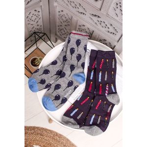 Vícebarevné ponožky Bamboo Party Socks in a Bag - dvojbalení obraz