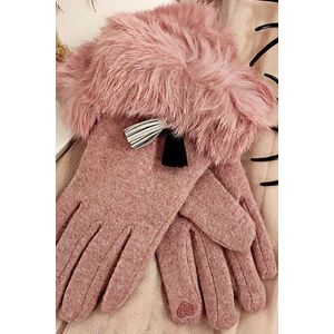Růžové rukavice Polly obraz