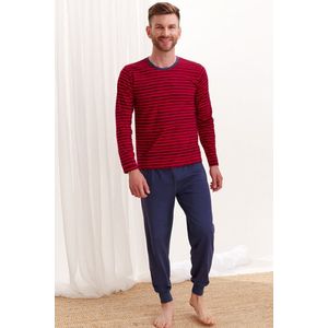 Červeno-modré proužkové pyžamo Max obraz