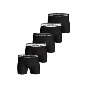 Černé boxerky Solid Essential Shorts - pět balení obraz