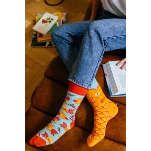 Modro-oranžové ponožky The Wish Fish obraz