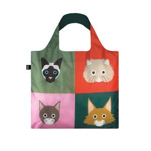 Zeleno-červená taška Loqi Stephen Cheetham Cats obraz